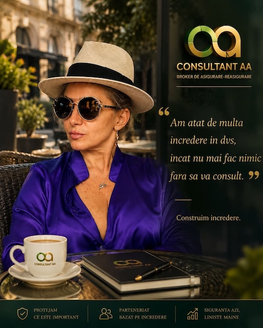 Doamna Otilia Petrariu, Director General Consultant AA, despre importanța încrederii în relația dintre brokerul de asigurare și client.