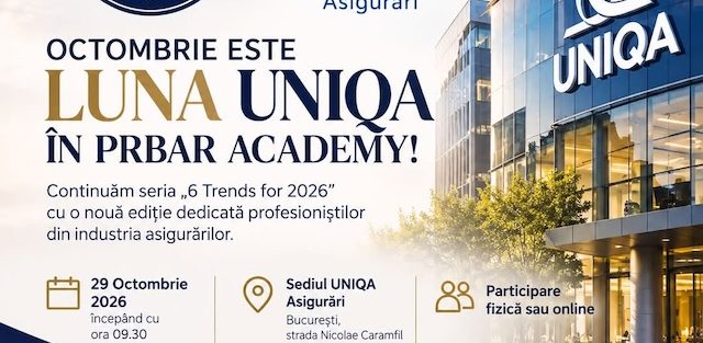PRBAR Academy și UNIQA Asigurări – programul 6 Trends for 2026