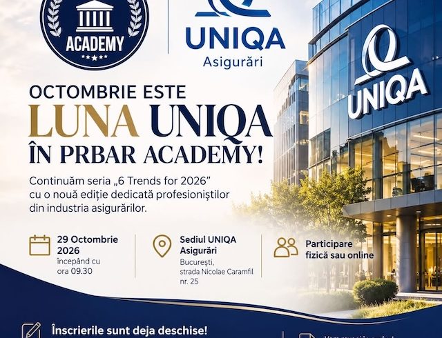 PRBAR Academy și UNIQA Asigurări – programul 6 Trends for 2026